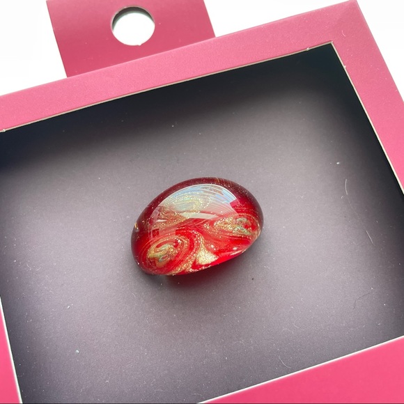 Zara Glass Ring Red Gold - Picture 2 of 5
